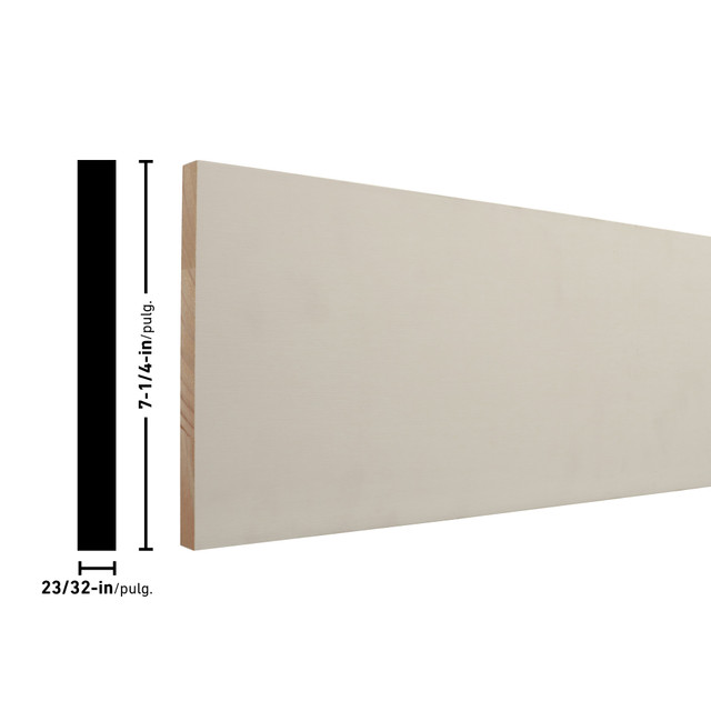 Empire 1X8 Primed Finger Joint Poplar Board