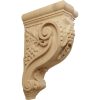 Ekena Millwork Devon Grapes & Vines Corbel - 4-1/4"W X 8"D X 13-1/4"H