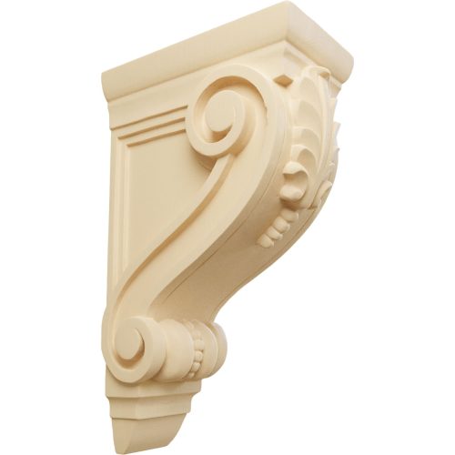 Ekena Millwork Large Fig Leaf Corbel - 4-3/4"W X 8"D X 13-1/4"H