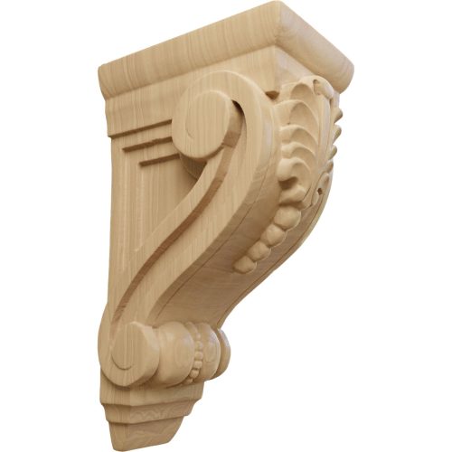 Ekena Millwork Small Fig Leaf Corbel - 2-5/8"W X 3-3/4"D X 6-5/8"H