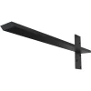 Powder Coated Black Floating Steel Heavy Duty Wall Mount