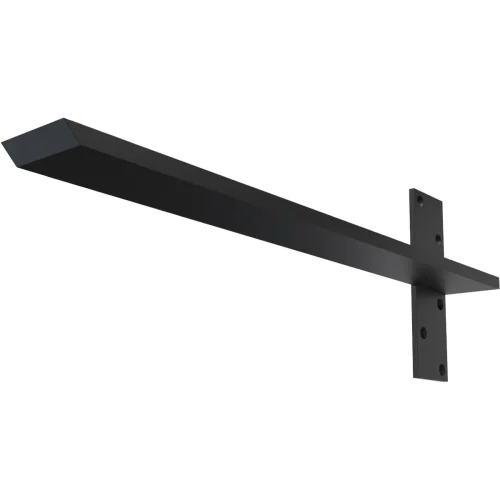 Powder Coated Black Floating Steel Heavy Duty Wall Mount
