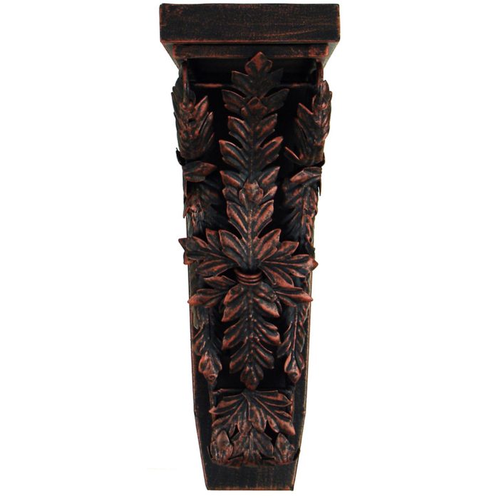 JKA Global Aged Copper Corinthian Palmette Corbel - 4"W X 7 3/4"D X 13"H - Image 4