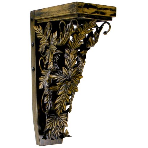 JKA Global Gold Leaf Corinthian Palmette Corbel