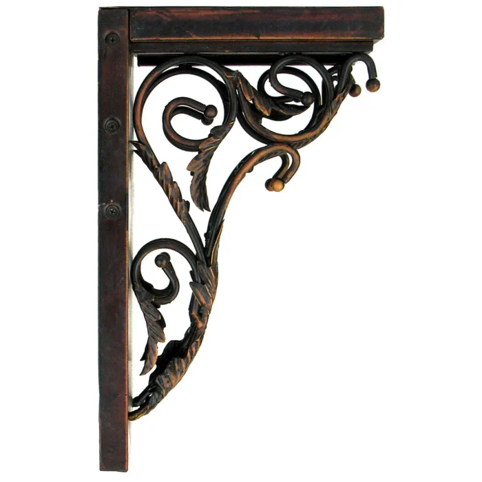 JKA Global Oiled Bronze Baroque Rosette Corbel - 4"W X 7 3/4"D X 13"H - Image 3