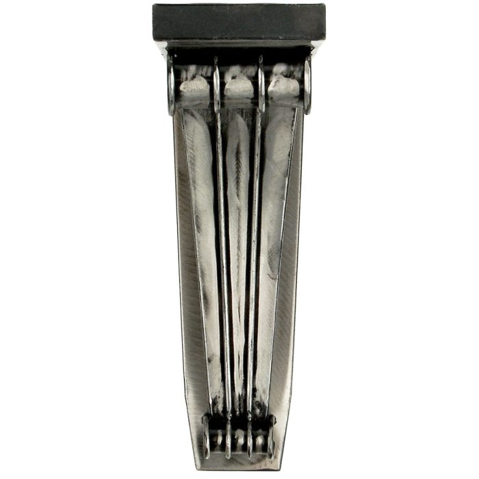 JKA Global Brushed Steel Nordic Arch Corbel - 4"W X 7 3/4"D X 13"H - Image 3