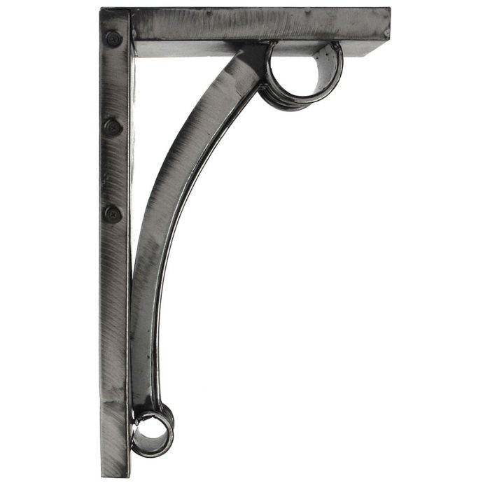 JKA Global Brushed Steel Nordic Arch Corbel - 4"W X 7 3/4"D X 13"H - Image 2