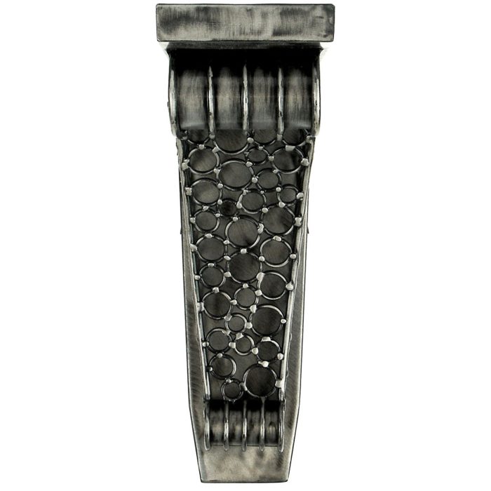 JKA Global Brushed Steel Victorian Ringlet Corbel - 4"W X 7 3/4"D X 13"H - Image 3