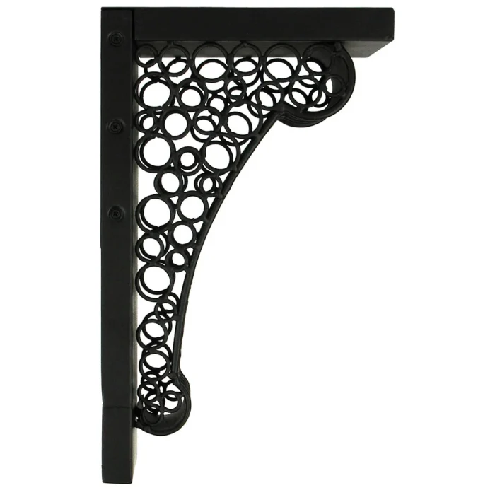 JKA Global Wrought Iron Victorian Ringlet Corbel - 4"W X 7 3/4"D X 13"H - Image 2
