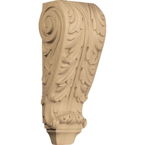 Brown Wood Products Hard Maple Small Acanthus Corbel