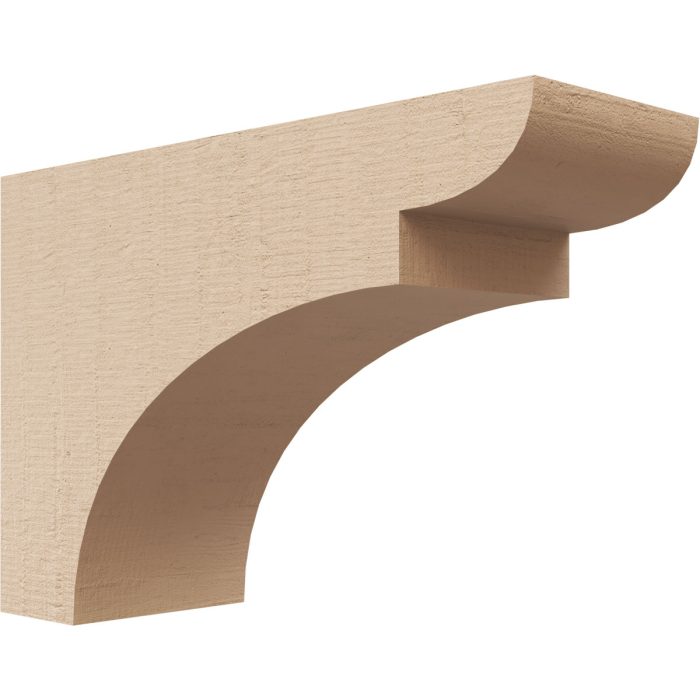 Ekena Series 3 Classic Yorktown Timberthane Corbel - 2"W X 6"D X 4"H