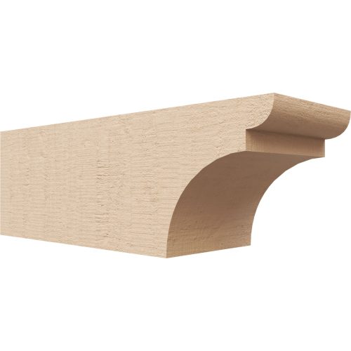 Ekena Millwork Yorktown Woodgrain Timberthane Rafter Tail - 4"W X 4"H