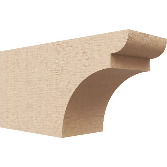 Ekena Millwork Yorktown Woodgrain Timberthane Rafter Tail - 4"W X 6"H