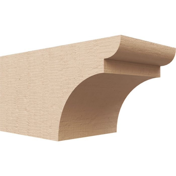 Ekena Millwork Yorktown Woodgrain Timberthane Rafter Tail - 6"W X 6"H