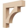 Ekena Westlake Block End Woodgrain Timberthane Bracket - 3-1/2"W X 18"D
