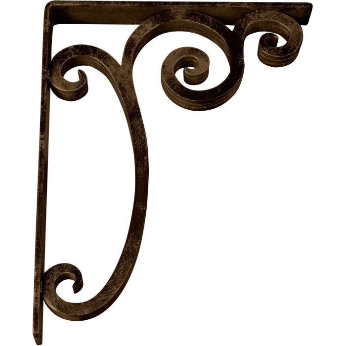 Ekena Millwork Avery Wrought Iron Bracket - Image 2