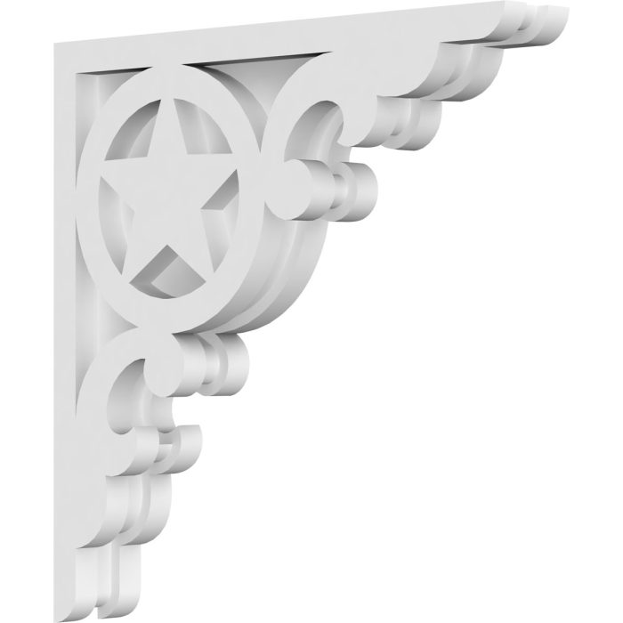 Austin Architectural Recessed Side Offset Front Grade PVC Gingerbread Bracket