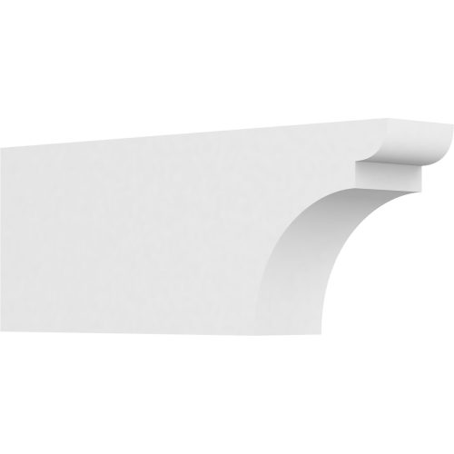 Ekena Millwork 3"W X 6"H Standard Yorktown Architectural Grade PVC Rafter Tail