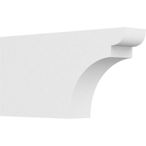 Ekena Millwork 3"W X 8"H Standard Yorktown Architectural Grade PVC Rafter Tail