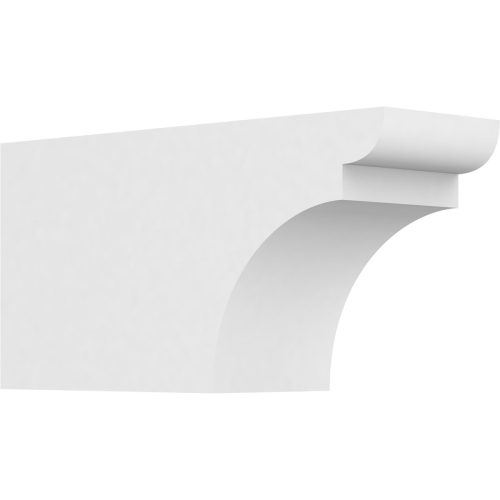 Ekena Millwork 4"W X 6"H Standard Yorktown Architectural Grade PVC Rafter Tail