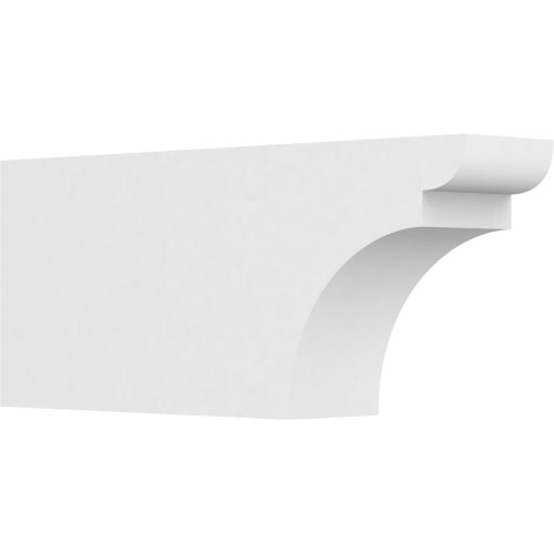 Ekena Millwork 5"W X 10"H Standard Yorktown Architectural Grade PVC Rafter Tail