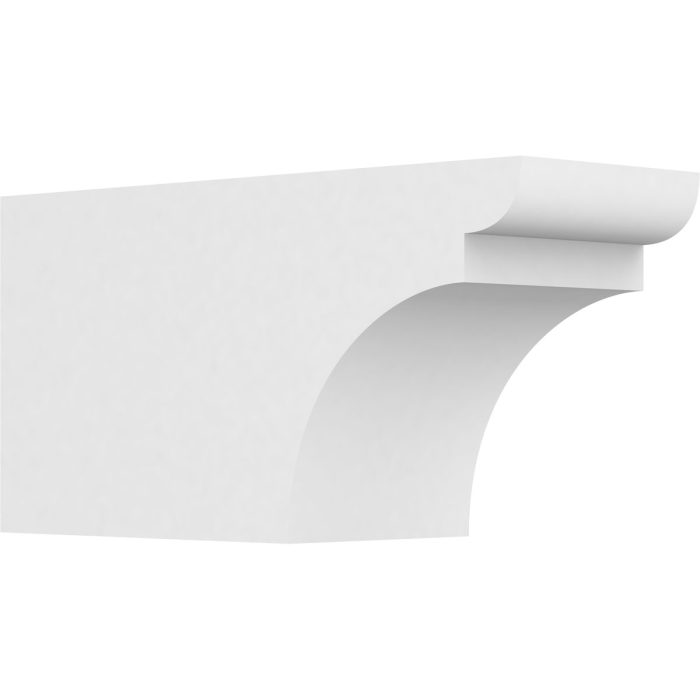 Ekena Millwork 6"W X 8"H Standard Yorktown Architectural Grade PVC Rafter Tail