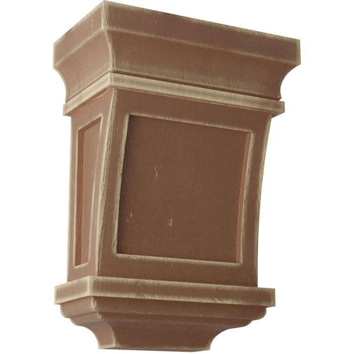 Ekena Millwork 5"W X 3"D X 7"H Santa Fe Wood Vintage Decor Corbel - Image 2