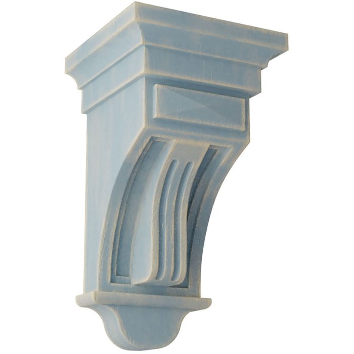 Ekena Millwork 5-1/2"W X 5-1/2"D X 10"H Raised Fluting Wood Vintage Corbel - Image 7