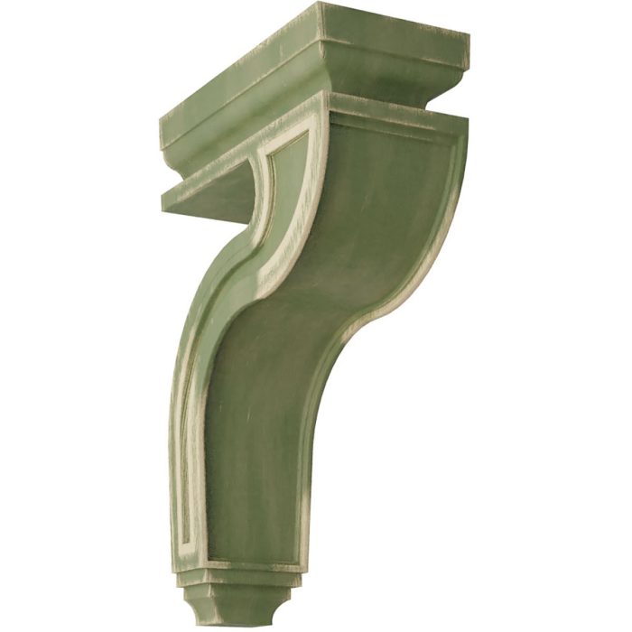 Ekena Millwork 4"W X 8-1/2"D X 13"H Hollow Back Wood Vintage Corbel - Image 4