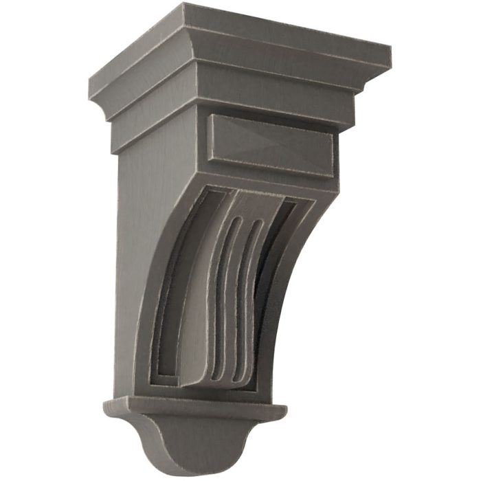 Ekena Millwork 5-1/2"W X 5-1/2"D X 10"H Raised Fluting Wood Vintage Corbel - Image 5