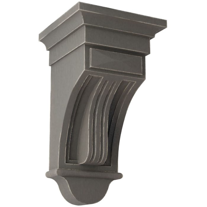 Ekena Millwork 6-1/2"W X 6-1/2"D X 12"H Raised Fluting Wood Vintage Corbel - Image 5