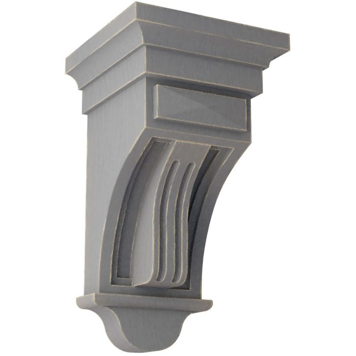 Ekena Millwork 5-1/2"W X 5-1/2"D X 10"H Raised Fluting Wood Vintage Corbel - Image 6
