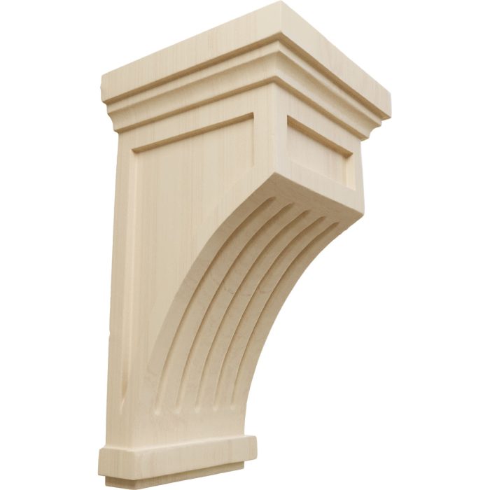 Ekena Millwork 5-1/2"W X 5-1/2"D X 10"H Fluted Mission Corbel - Image 6