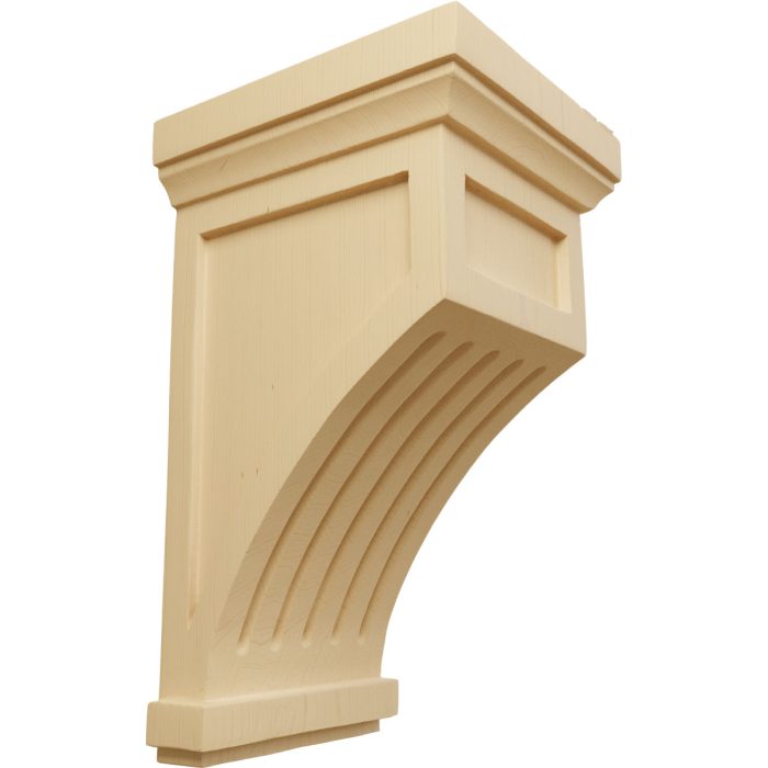 Ekena Millwork 4-1/4"W X 4-1/4"D X 7"H Fluted Mission Corbel - Image 6