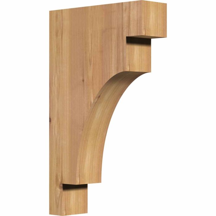 Ekena Millwork 3-1/2"W X 12"D X 12"H Mediterranean Smooth Corbel - Image 4