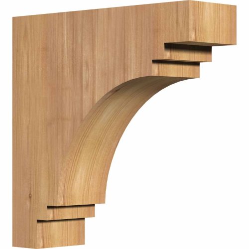 Ekena Millwork 3-1/2"W X 12"D X 12"H Pescadero Smooth Corbel