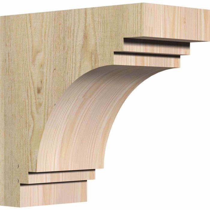 Ekena Millwork 6"W X 12"D X 12"H Pescadero Rough Sawn Corbel