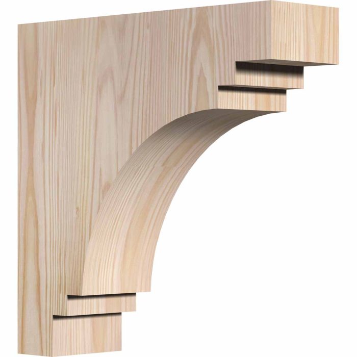 Ekena Millwork 3-1/2"W X 12"D X 12"H Pescadero Smooth Corbel - Image 10