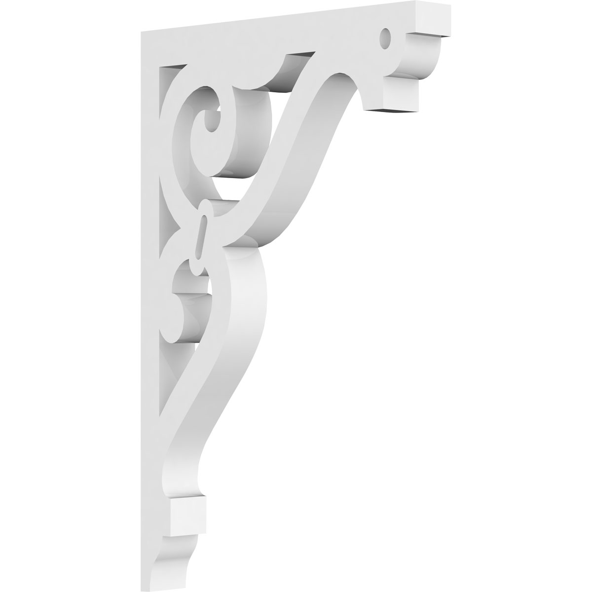 Ekena Millwork 5/8"W X 4-1/2"D X 7"H Finley Architectural Grade PVC Bracket