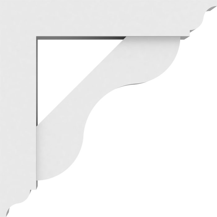 Ekena Millwork Architectural Grade Standard Carmel PVC Bracket - Image 3