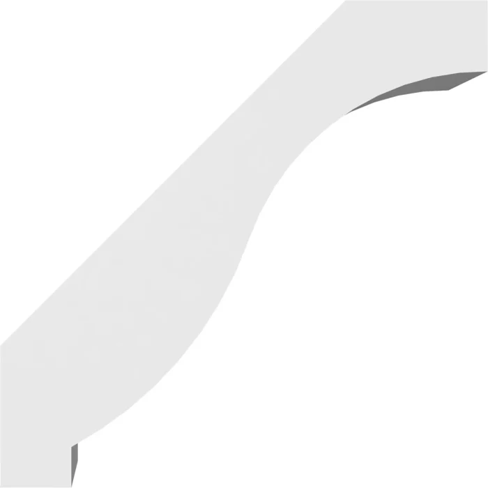 Ekena Millwork Baker Architectural Grade PVC Knee Brace - Image 3