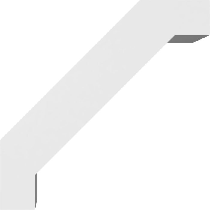 Ekena Millwork Burlington Architectural Grade PVC Knee Brace - Image 2