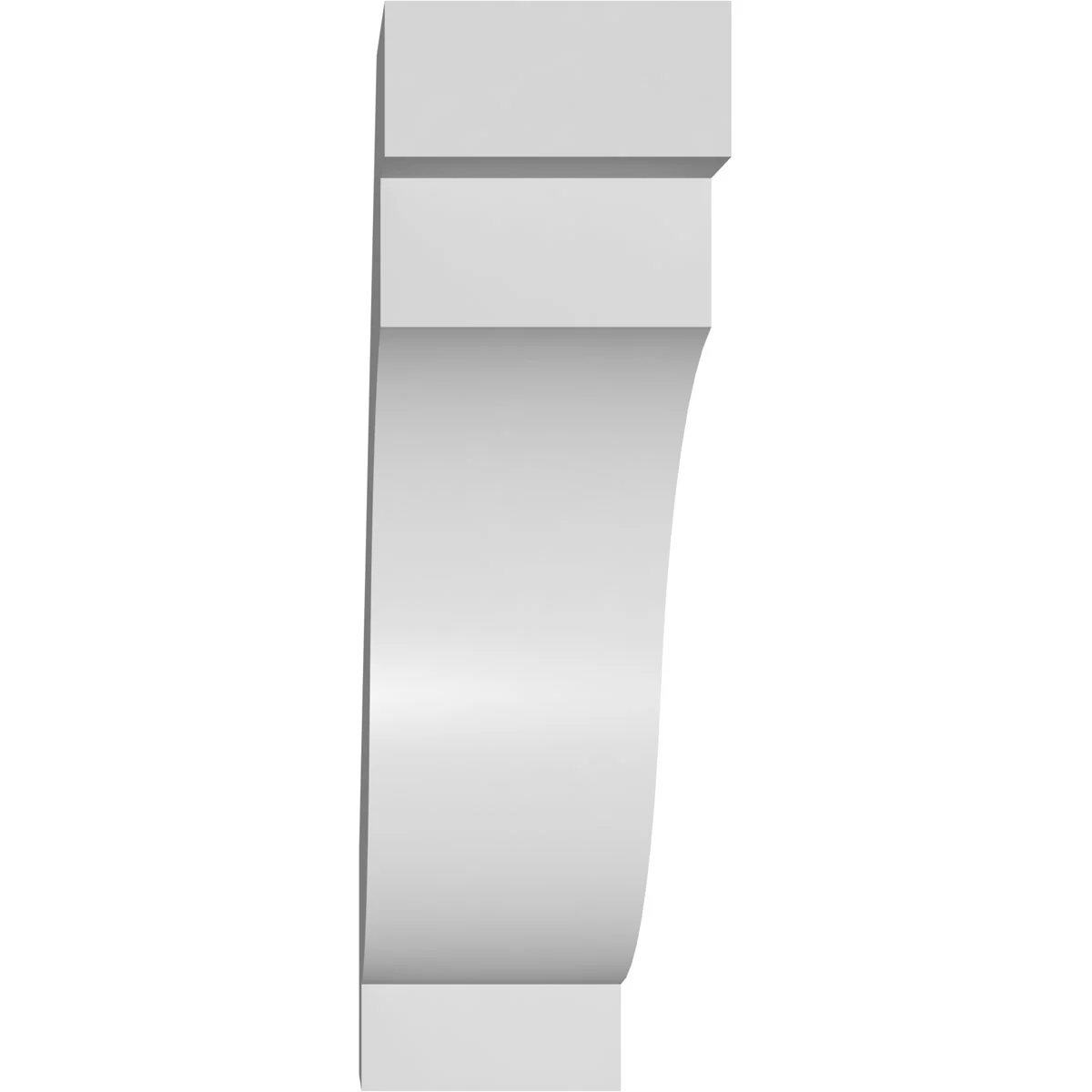 Ekena Millwork Copenhagen Architectural Grade PVC Knee Brace - Image 2