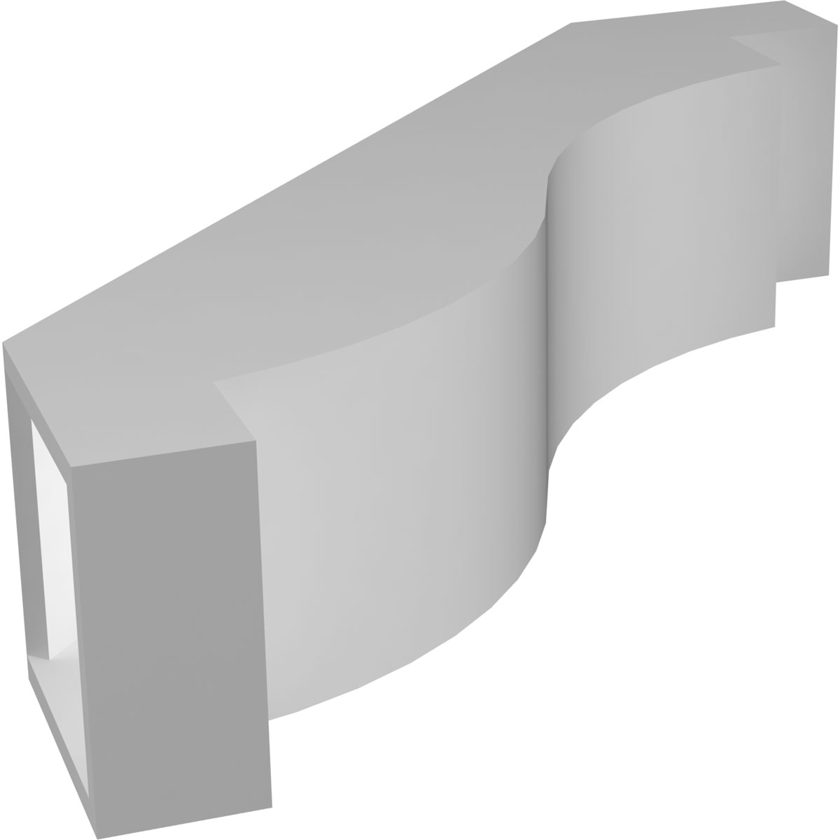 Ekena Millwork Copenhagen Architectural Grade PVC Knee Brace - Image 4