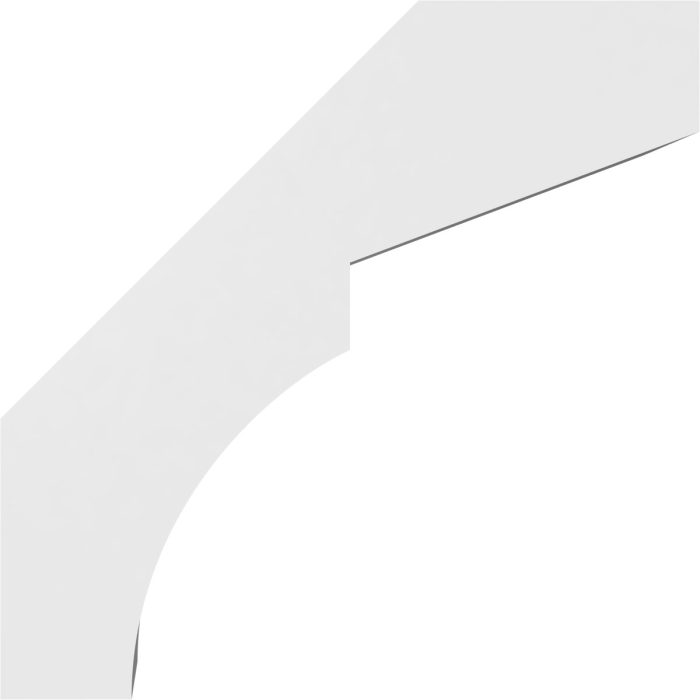 Ekena Millwork Monterey Architectural Grade PVC Knee Brace - Image 3