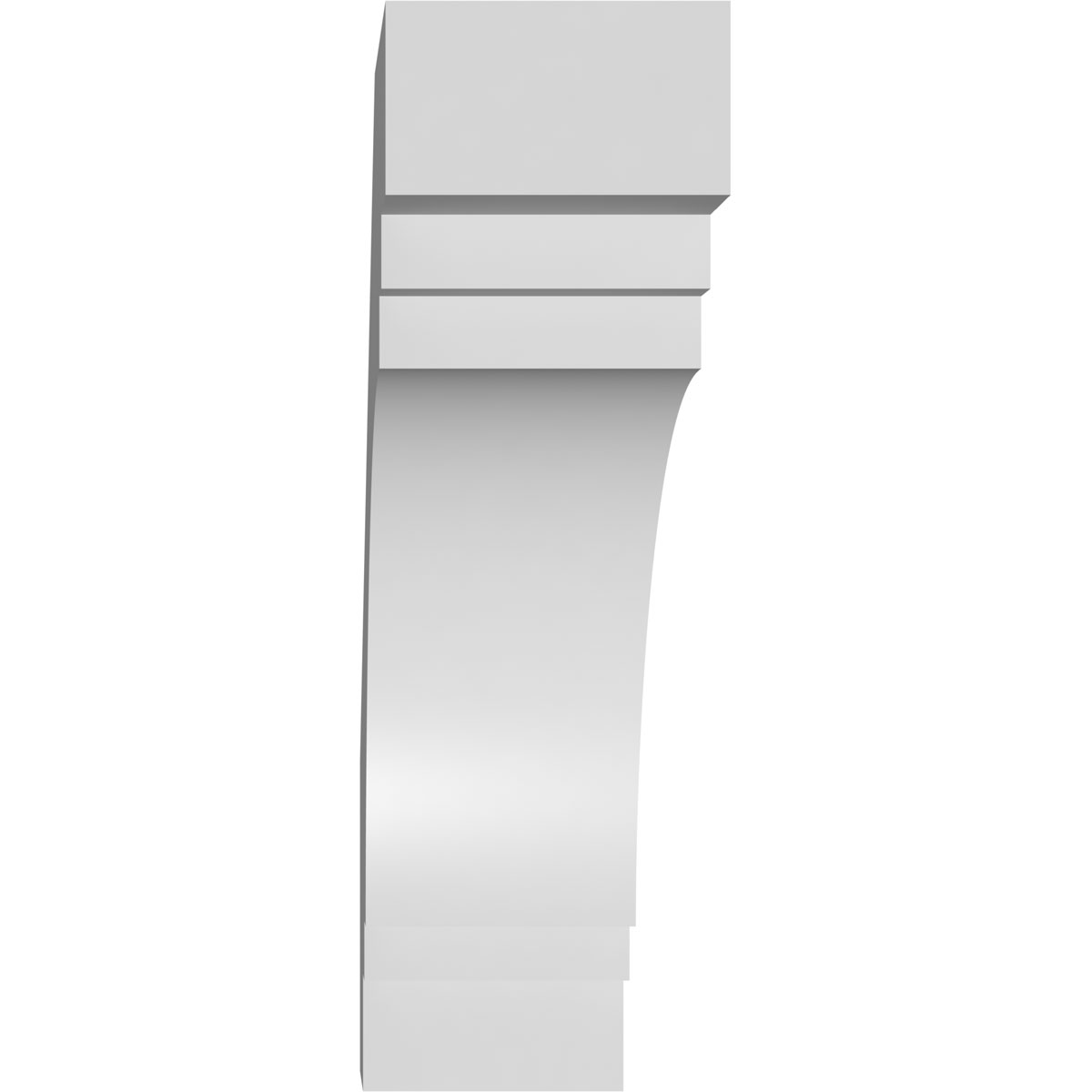 Ekena Millwork Pescadero Architectural Grade PVC Knee Brace - Image 2