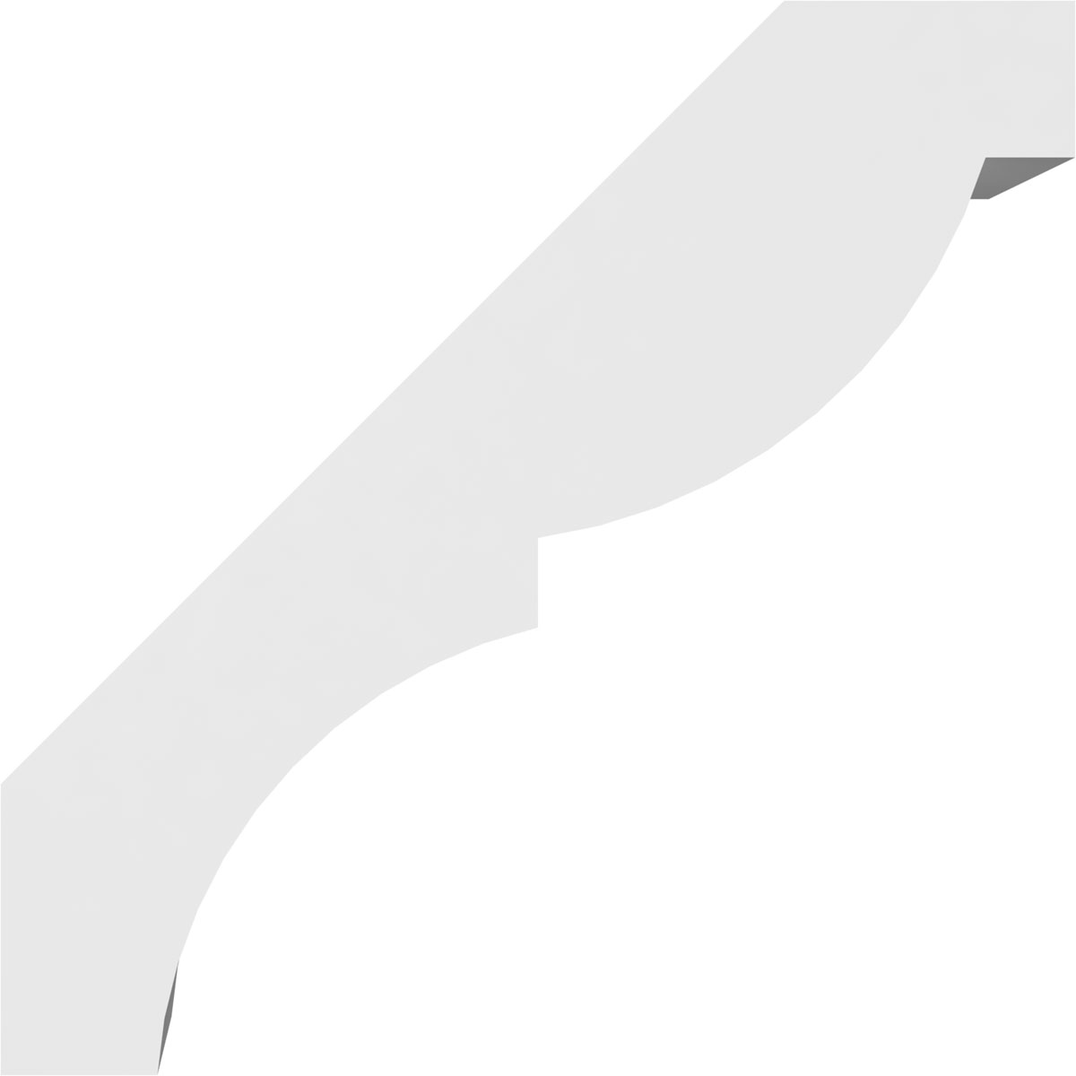 Ekena Millwork Valencia Architectural Grade PVC Knee Brace - Image 3