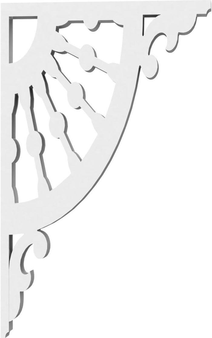 Ekena Millwork Wagon Wheel Architectural Grade PVC Brackets - Image 2