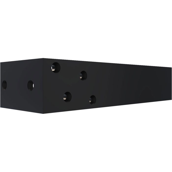 Ekena Millwork Hidden Support Steel Heavy Duty Bracket w/ Back Plate, Powder Coated Black - Image 9