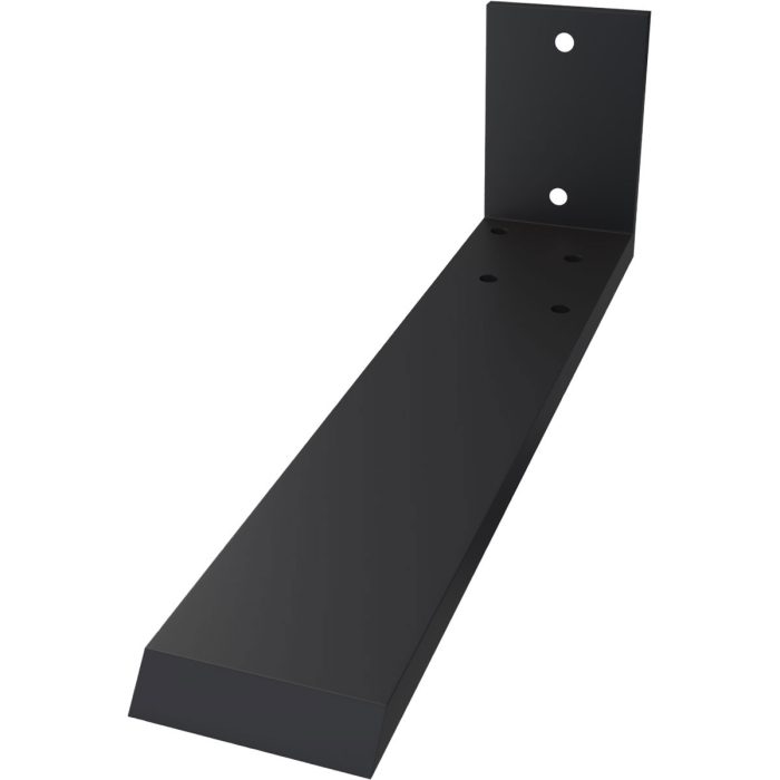 Ekena Millwork Hidden Support Steel Heavy Duty Bracket w/ Back Plate, Powder Coated Black - Image 8